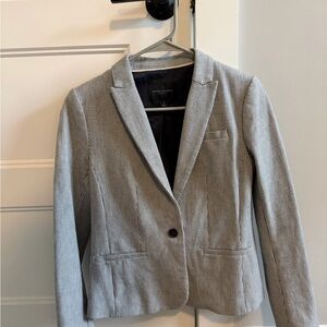 Women's Blue Striped Blazer